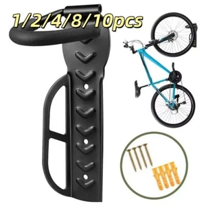 Bike Wall Mount Rack Vertical Bicycle Hanger Hook Storage for Indoor Garage Shed - Picture 1 of 38