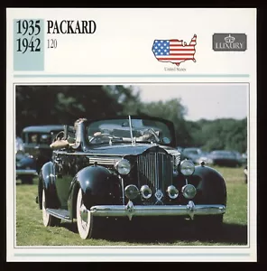 1935 - 1942 Packard 120 Classic Cars Card - Picture 1 of 1
