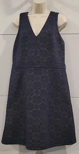 Michael Kors Kleid 37" über dem Knie marine und gold Design mit Taschen, Größe L - Bild 1 von 7