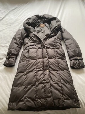 Women’s Cole Haan Down Puffer Jacket Coat Size XS Quilted Black Long Parka EUC - Image 1 of 4