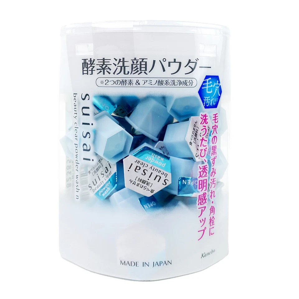 Pó de limpeza enzimático transparente Kanebo Suisai Beauty 0,4 g x 32 peças - Imagem 1 de 1