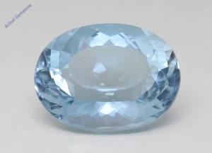 Oval Natural Mined Loose Aquamarine (13.26 Ct Blue Vs Clarity) - Picture 1 of 4