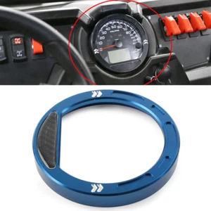 Speedometer Guage Bezel Aluminum For Polaris RZR 570 RZR800 900 1000 Blue - Picture 1 of 8