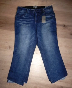 NWT Wit & Wisdom Ab Solution elastic waist Blue Denim Jeans 16W high rise kick - Picture 1 of 10