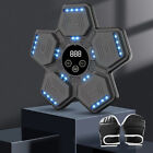 #F Smart BT Music Boxing Machine LED Lighted Wall Boxing Target(Black with glove