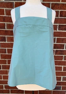 Neu mit Etikett Tibi Alexa Tanktop Bluse mit eckigem Ausschnitt blau Größe 12 - Bild 1 von 6