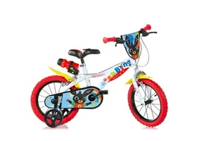 BICI BICICLETTA BING CON ROTELLE BAMBINO 4 5 6 7 ANNI - 14" - 95/110 cm - Foto 1 di 3