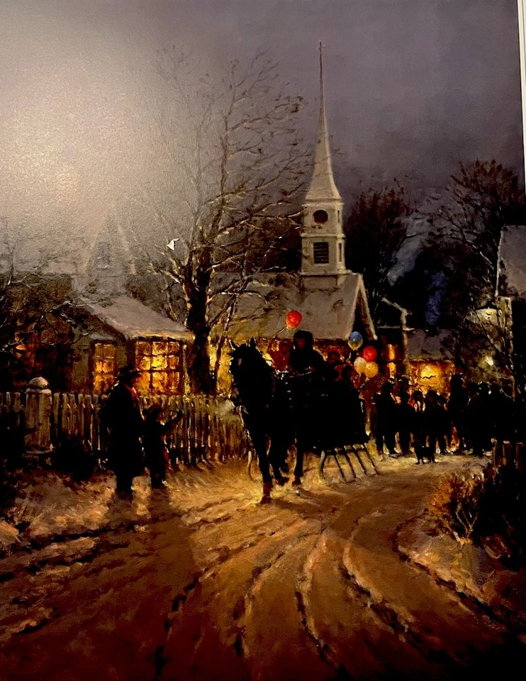 "Village Carolers" por G. Harvey Firmado Edición Limitada 3272  Foto 1 de 4