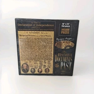 The Declaration of Independence 18"x24" 750-Piece Jigsaw Puzzle Brand New Sealed - Picture 1 of 9