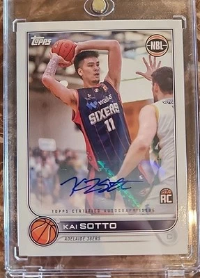 2022-23 Topps NBL Autograph #10 Kai Sotto RC Auto Adelaide 36ers #d 1/50 - Image 1 of 4