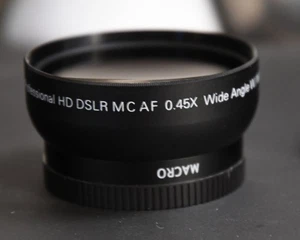 52mm 0.45x Wide Angle + Macro Fisheye Adapter Targus 58mm Filter + 52mm - Picture 1 of 2
