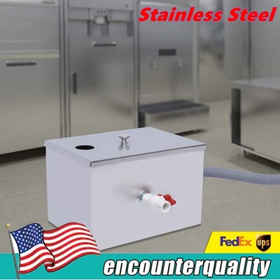 Separador de agua de aceite de acero inoxidable interceptor de trampa de grasa de cocina comercial Foto 1 de 4