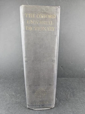 THE OXFORD UNIVERSAL DICTIONARY 3rd Edition w/ Addenda 1955 HC Clarendon Press - Image 1 of 4