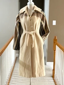 Vintage Neiman-Marcus Wool Trench Coat, Women's Versatile Coat, Size M - Picture 1 of 19