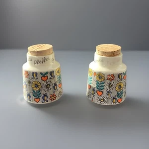Goebels Ceramique Vintage 1960 Pots Épices Fleurs - Imagen 1 de 6