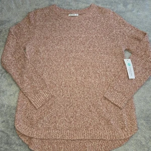 Stitch fix Pink Clover Sweater Womens XL Red Pink NWT Runs Small - Picture 1 of 9