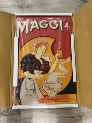 MAGGI Blechschild SUPPENAMSEL Retro Werbeschild Reklame Nostalgie 60 x 40 cm NEU - Bild 1 von 4