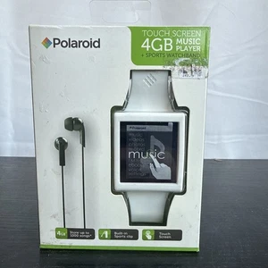 NUEVO Reproductor de música Polaroid con pantalla táctil de 4 GB PMP76BGL 2013 blanco - Imagen 1 de 7