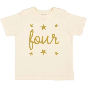 Inktastic 4th Birthday Gold 4 Year Old Toddler T-Shirt Apparel Im Cute Boy Girl - Picture 1 of 5