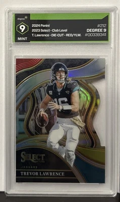 2023 Panini Select RED/YELLOW DIE-CUT / Trevor Lawrence / 9 MINT - Image 1 of 2