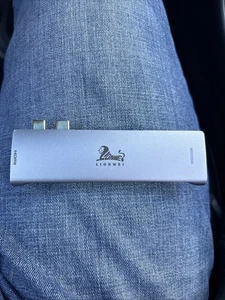 Lionwei 7-in-2 USB-C Hub for MacBook HDMI  Gray/blue - Picture 1 of 4