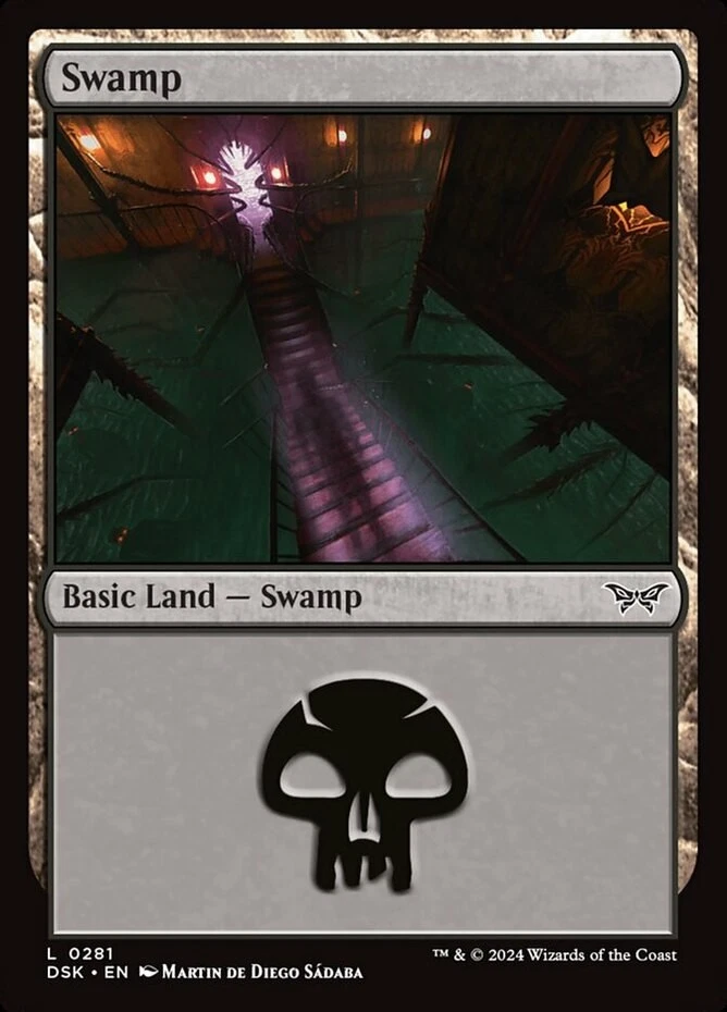 x1 Swamp (0281) - Duskmourn: House of Horror - NM - MTG - Image 1 of 1