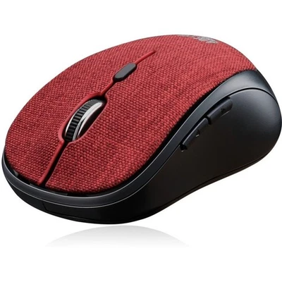 Adesso iMouse S80 2.4Ghz Fabric Wireless Red Fabric Mini Optical Mouse, 5-Button - Image 1 of 4