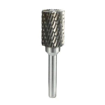 Double Cut Tungsten Carbide Rotary File 5/8" Dia Head 6mm Shank Cylinder End Cut - Image 1 of 4