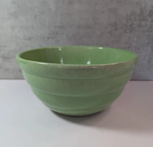 Vintage Bauer USA Keramik Bienenstock/Ringgeschirr 9" Rührschüssel Jadegrün - Bild 1 von 7