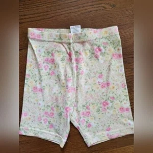 Vtg GYMBOREE Girls 5 pastel floral bike shorts - Picture 1 of 4