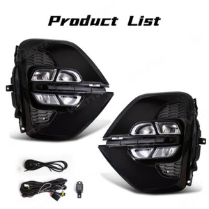 For Kia Sportage 2020-2022 Fog Light LED Daytime Running Lamps White DRL Pair - Picture 1 of 7