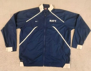 Vintage Nike Team NikeFit Storm Navy Football Full Zip Jacket Size L - Bild 1 von 15