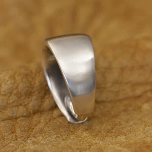 925 Sterling Silver Simple Hook Mens Punk DIY Accessory TA444A Pendant Connector - Picture 1 of 16