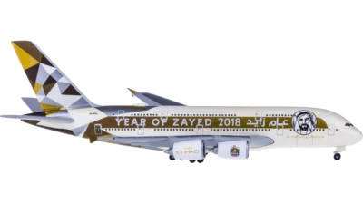 1:500 Herpa ETIHAD AIRBUS A380 avión de pasajeros diecast avión modelo Foto 1 de 4
