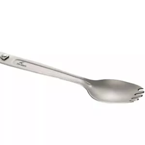 New 3in 1 DESIGN Titanium Travel Camp Spork Propane Gas Canister Punch ForkSpoon - Picture 1 of 11