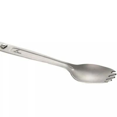 Hot 3in 1 DESIGN Titanium Travel Camp Spork Propane Gas Canister Punch ForkSpoon - Image 1 of 4