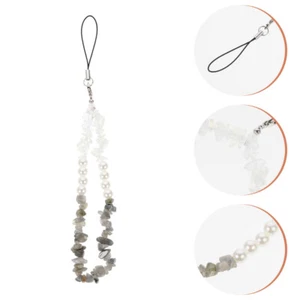 Crystal Cell Phone Wrist Strap Beads Beaded Phone Chain Strap - Zdjęcie 1 z 12