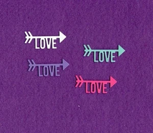 ARROW LOVE love valentine die cuts scrapbook cards - Picture 1 of 1