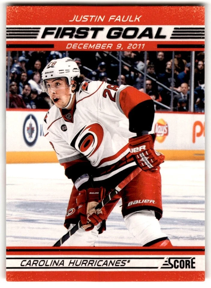 Justin Faulk 2012-13 Score First Goal #FG17 Carolina Hurricanes - Image 1 of 2