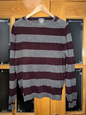 Herren gestreifter Pullover Grau/Rot Springfield Gr. L / 40 - Bild 1 von 4