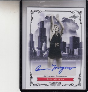 2013 LEAF NATIONAL CONVENTION ANNE MEYERS #01/20/BASKETBALL" AUTOGRAPH AUTO