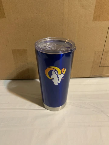Los Angeles Rams NFL 20oz Blue Tumbler Cup Mug Boelter Brands New Cover