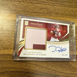 2020 Immaculate Collegiate - RC Patch Autos Tua Tagovailoa /49 (AU, MEM, RC) - Picture 1 of 6