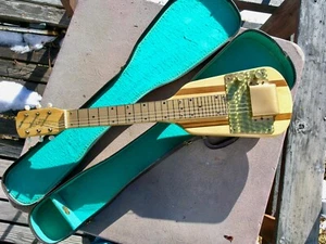 c.1950 ALAMO EMBASSY LAP STEEL GUITAR & Original HARD CASE - Picture 1 of 23