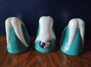 Original Art Deco Signed Erotica Nude Woman Bottoms Up Ceramic Shot Cups - Picture 1 of 7