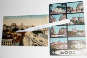 Postales encontradas en el ático color Varsovia y Łódź aprox. 1913 / 18 - Imagen 1 de 2