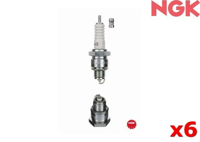 NGK Spark Plug FOR Triumph TR 4 1961-1965 2 Convertible BP6HS x6 Foto 1 de 1