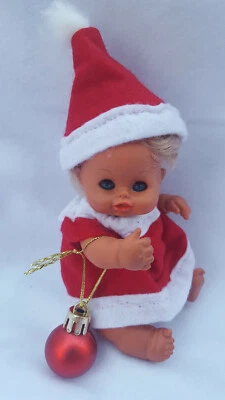 bambola mini Furga vintage doll Pablito christmas gadget idea regalo babbonatale - Immagine 1 di 4