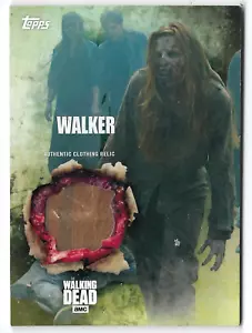 2016 AMC The Walking Dead Stagione 5 ABBIGLIAMENTO AUTENTICO CARTA RELIQUIA Walker Wardrobe - Foto 1 di 2