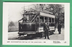 🌞SOUTHAMPTON TRAMWAYS, 1900 PAMLIN REAL PHOTO😊BUY 2 GET 1 FREE - Foto 1 di 1